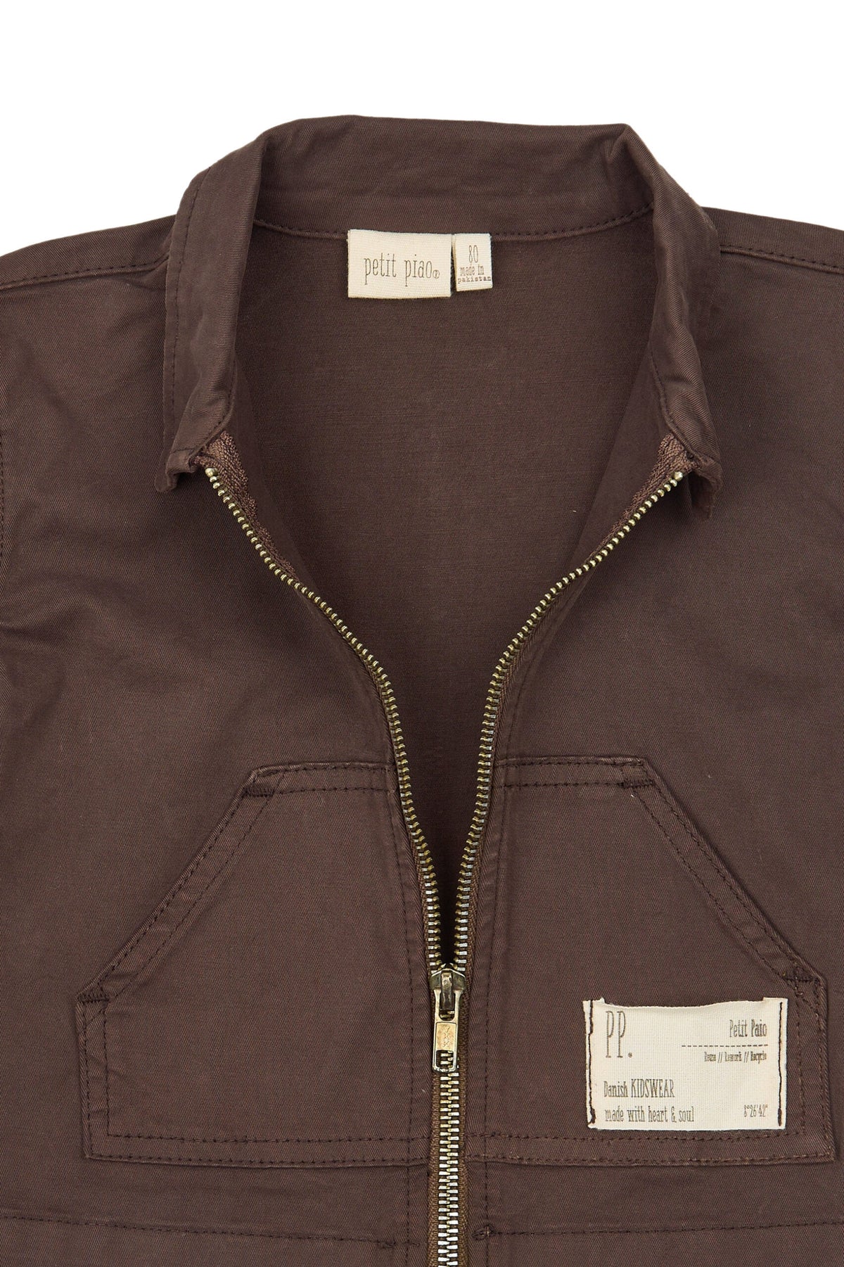 Petit Piao PPGuy Denim Jacket Chestnut