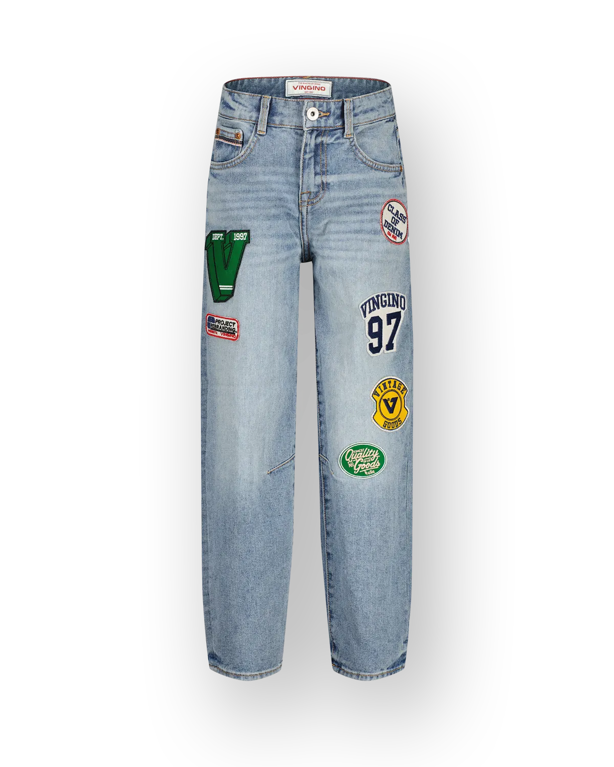 Vingino Kit badge jeans Blue vintage