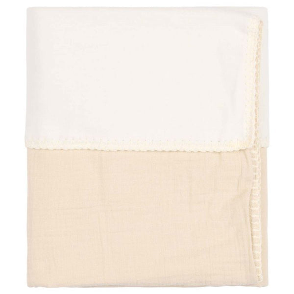 Ledikantdeken cotton fleece wafel Faro