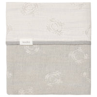 Koeka ledikantdeken reversible portobello Steel grey
