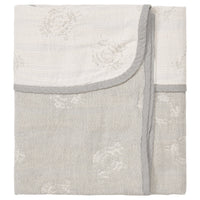 Koeka ledikantdeken reversible portobello Steel grey