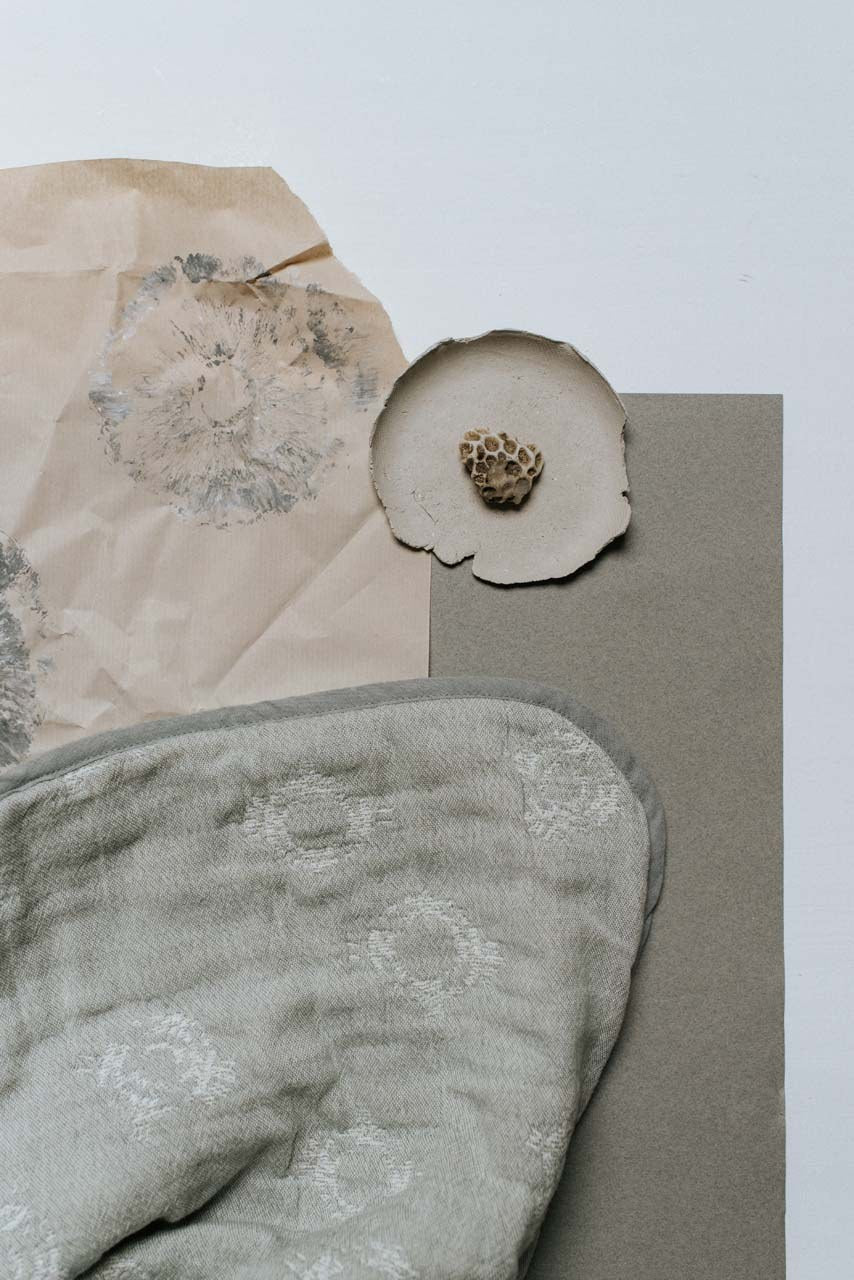Koeka ledikantdeken reversible portobello Steel grey