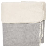 Koeka ledikantdeken teddy cairo Steel grey