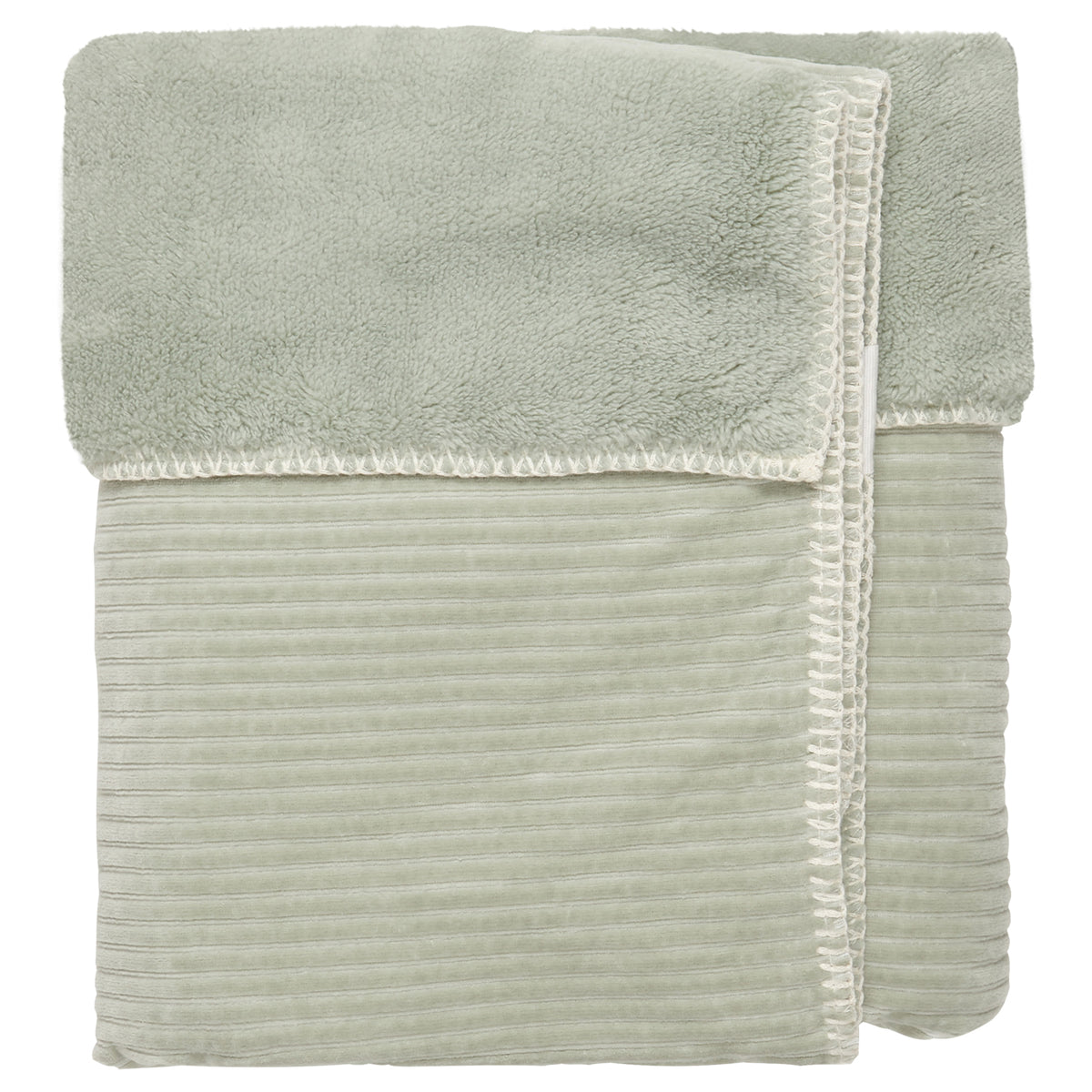Koeka ledikantdeken teddy vik Shadow green