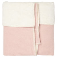 Koeka ledikantdeken vancouver teddy Shadow pink mel/natural