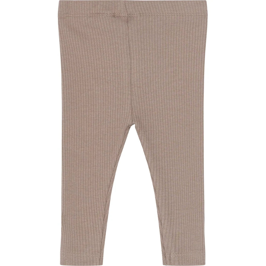The New Siblings TNSBYanni Rib Leggings Taupe gray tn