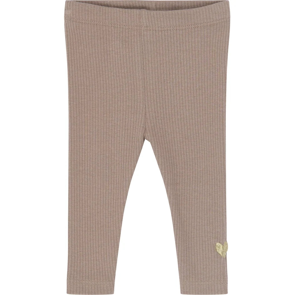 The New Siblings TNSBYanni Rib Leggings Taupe gray tn