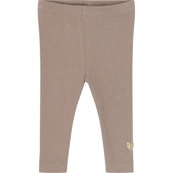 The New Siblings TNSBYanni Rib Leggings Taupe gray tn
