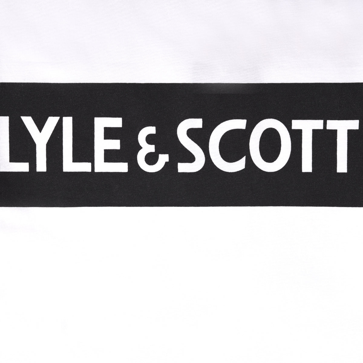 Lyle&scott block logo t-shirt Bright white