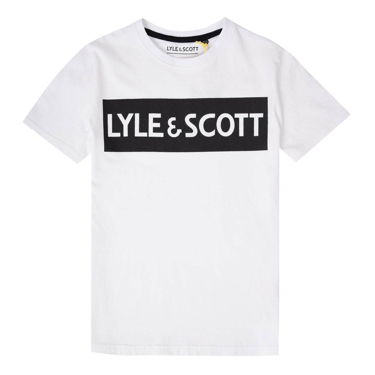 Lyle&scott block logo t-shirt Bright white