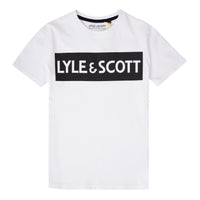 Lyle&scott block logo t-shirt Bright white