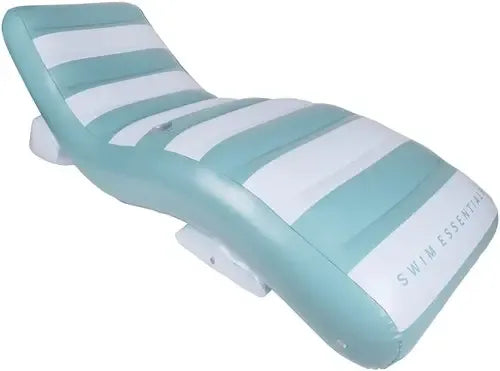 Swimessent Luxe lounge float 180cm green white