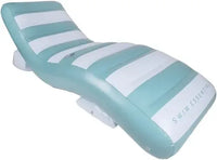 Swimessent Luxe lounge float 180cm green white