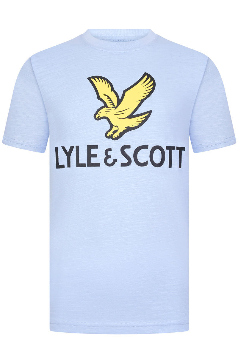 Lyle&scott logo t-shirt Chambray blue