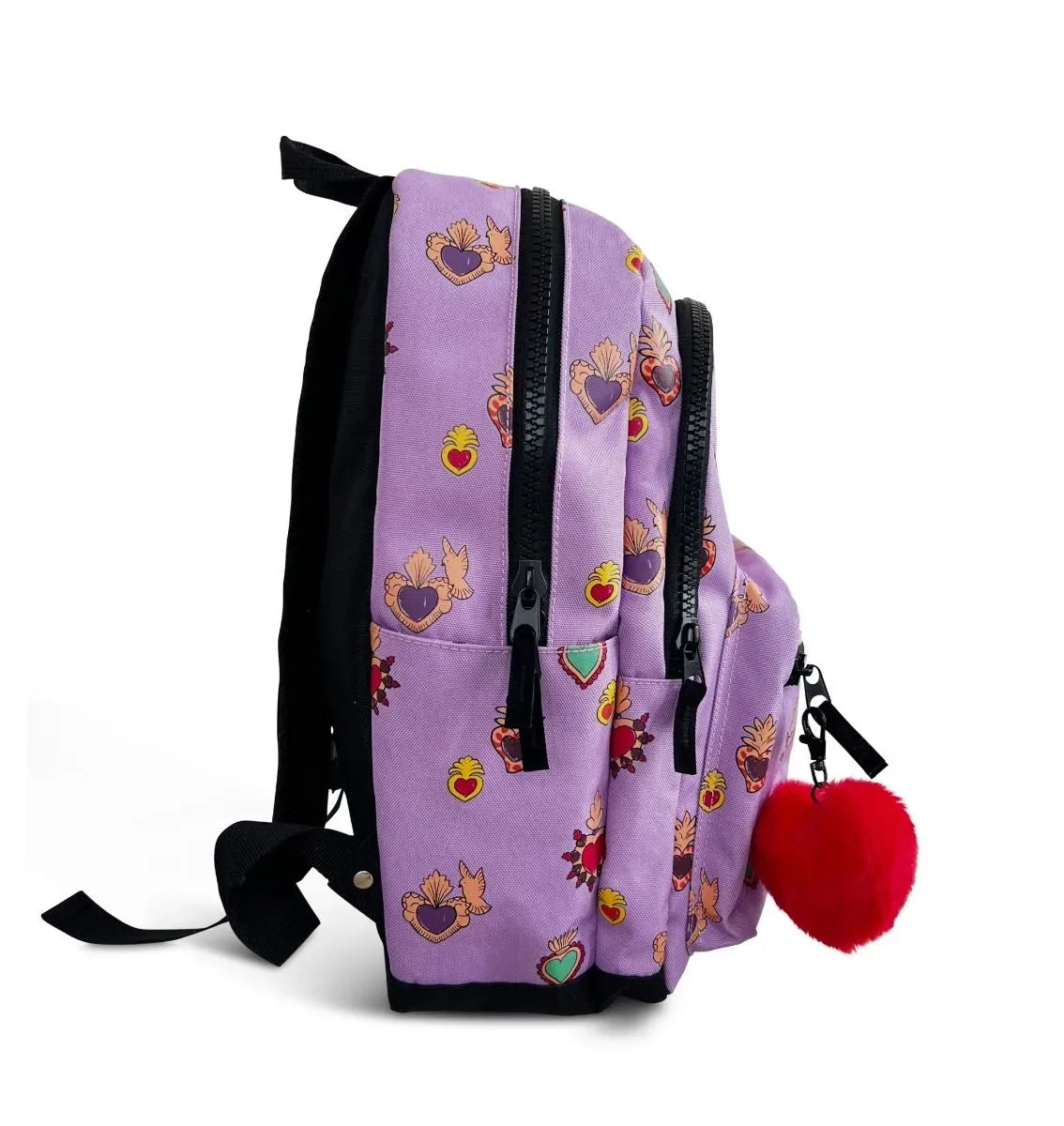 Backpack Milagros Heart Lilac L