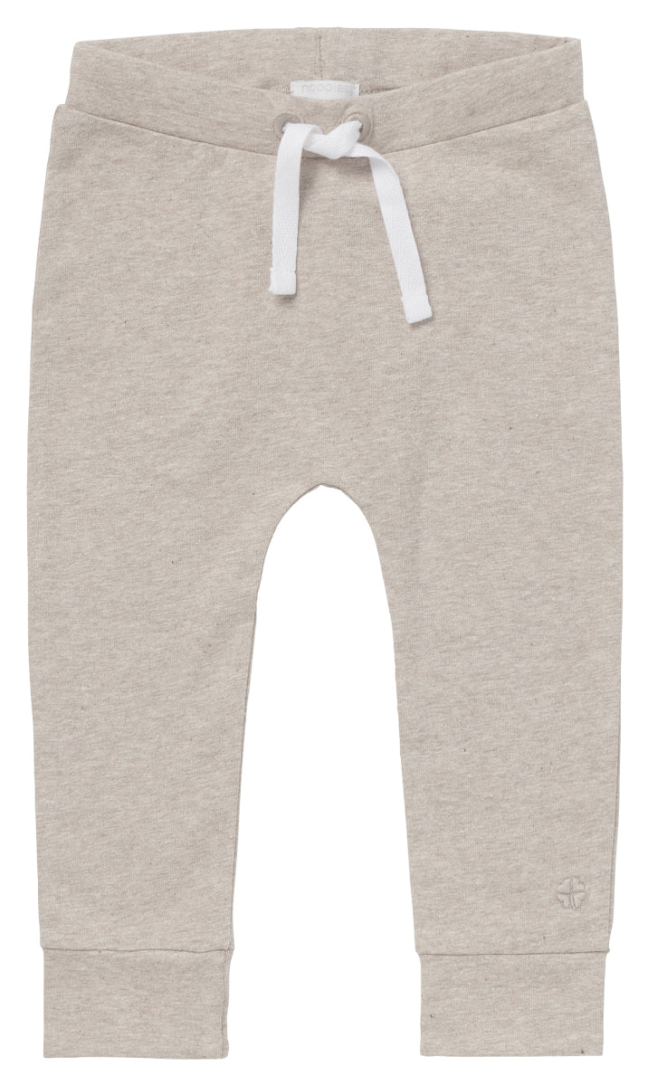 Noppies uni jersey broekje Melissa Taupe melange