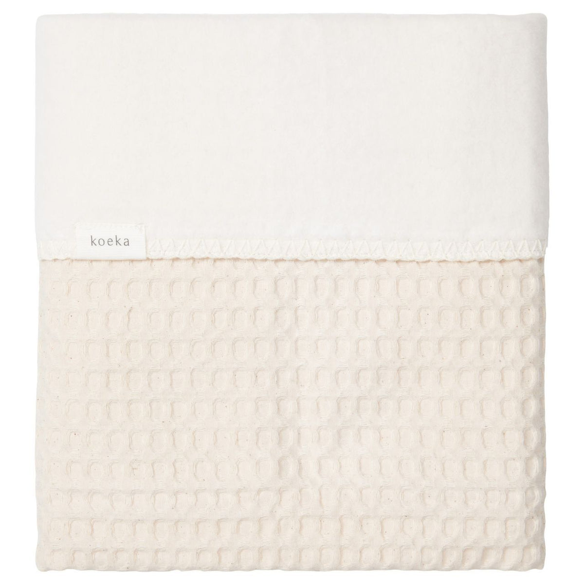 Ledikantdeken cotton fleece wafel Amsterdam