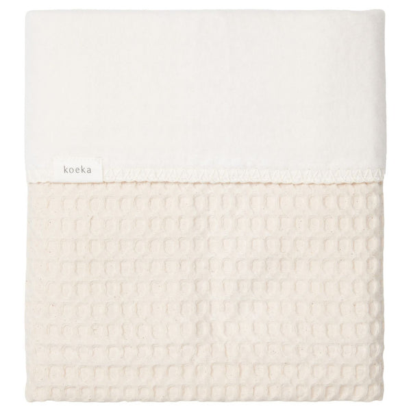 Ledikantdeken cotton fleece wafel Amsterdam
