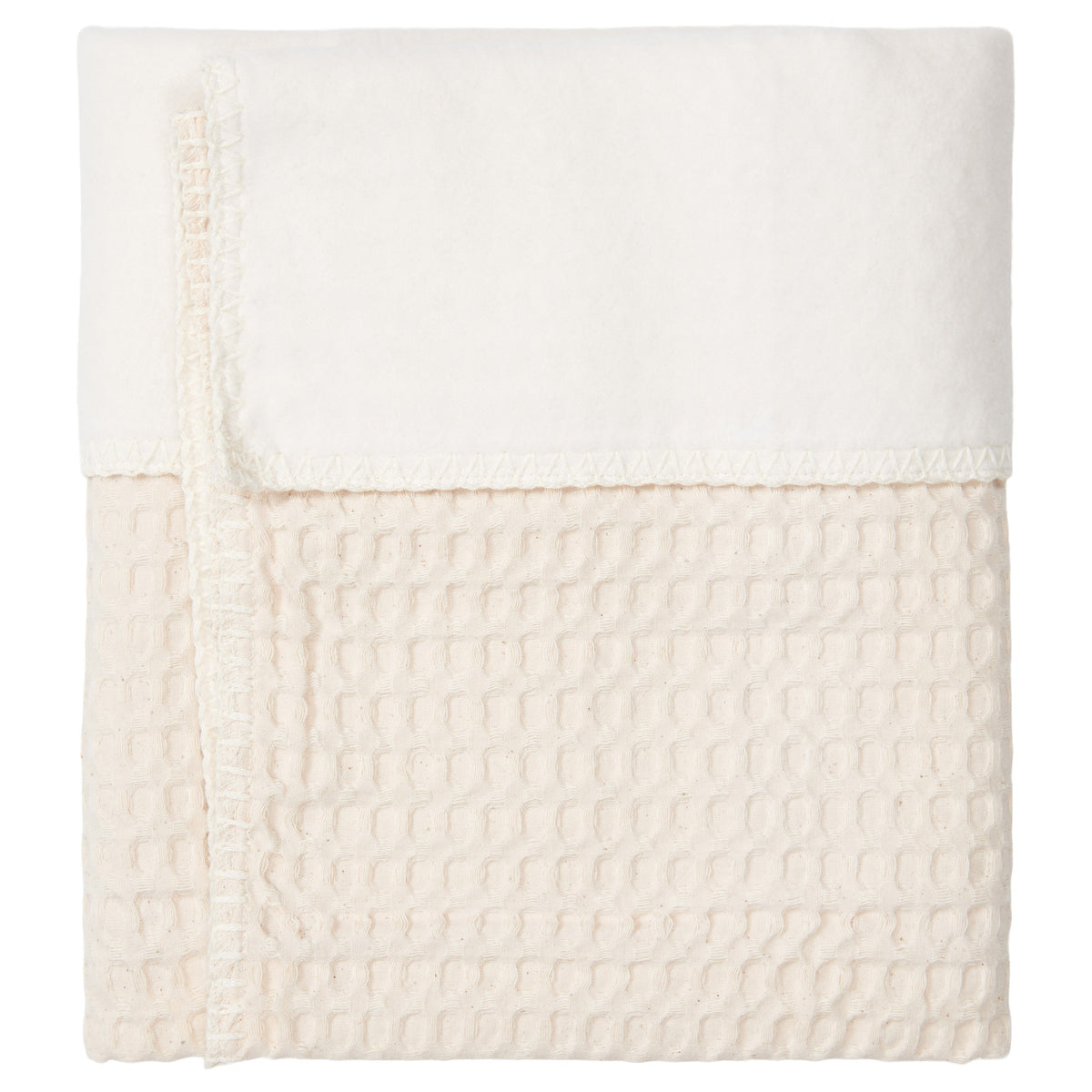 Ledikantdeken cotton fleece wafel Amsterdam