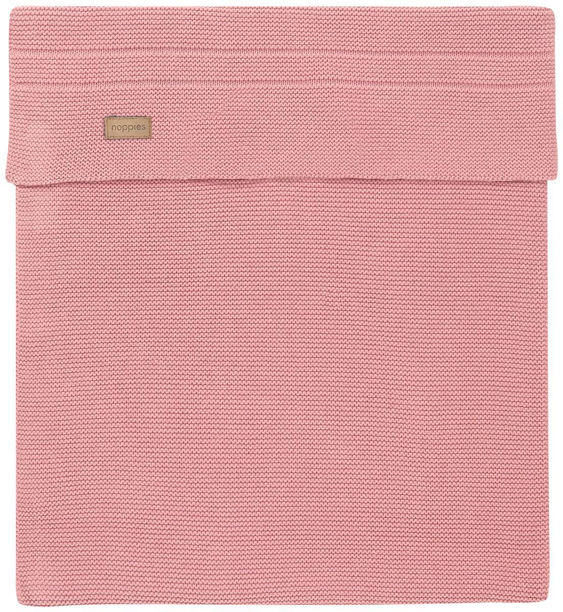 Noppies norcia knit wiegdeken Old pink