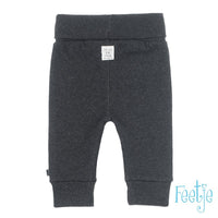 Feetje broek - mini person Antraciet melange