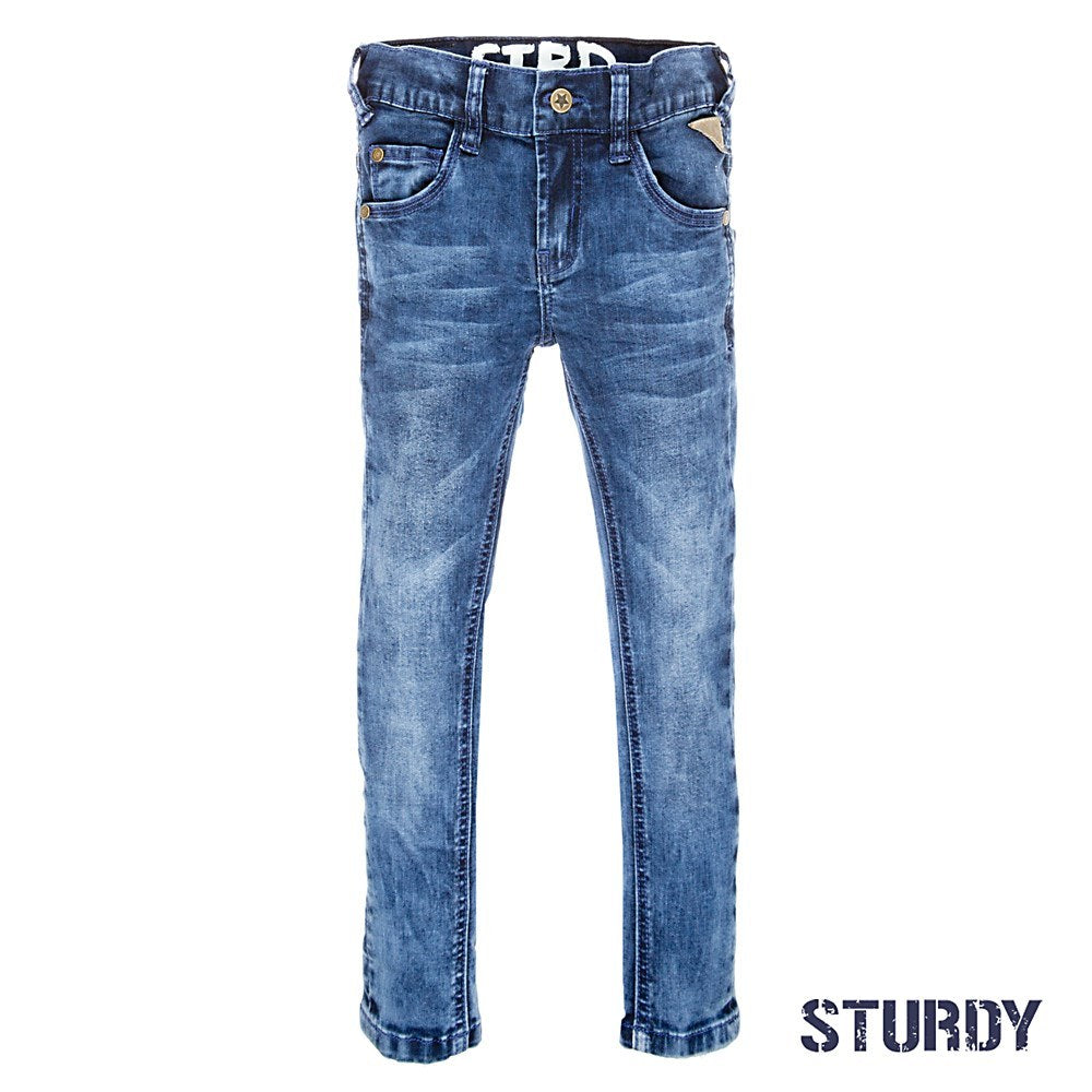 Sturdy blue denim power stretched slim fit Blue denim