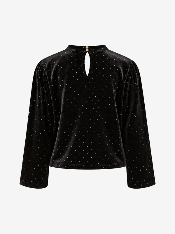 Nik&Nik Nowi Velvet Top Black