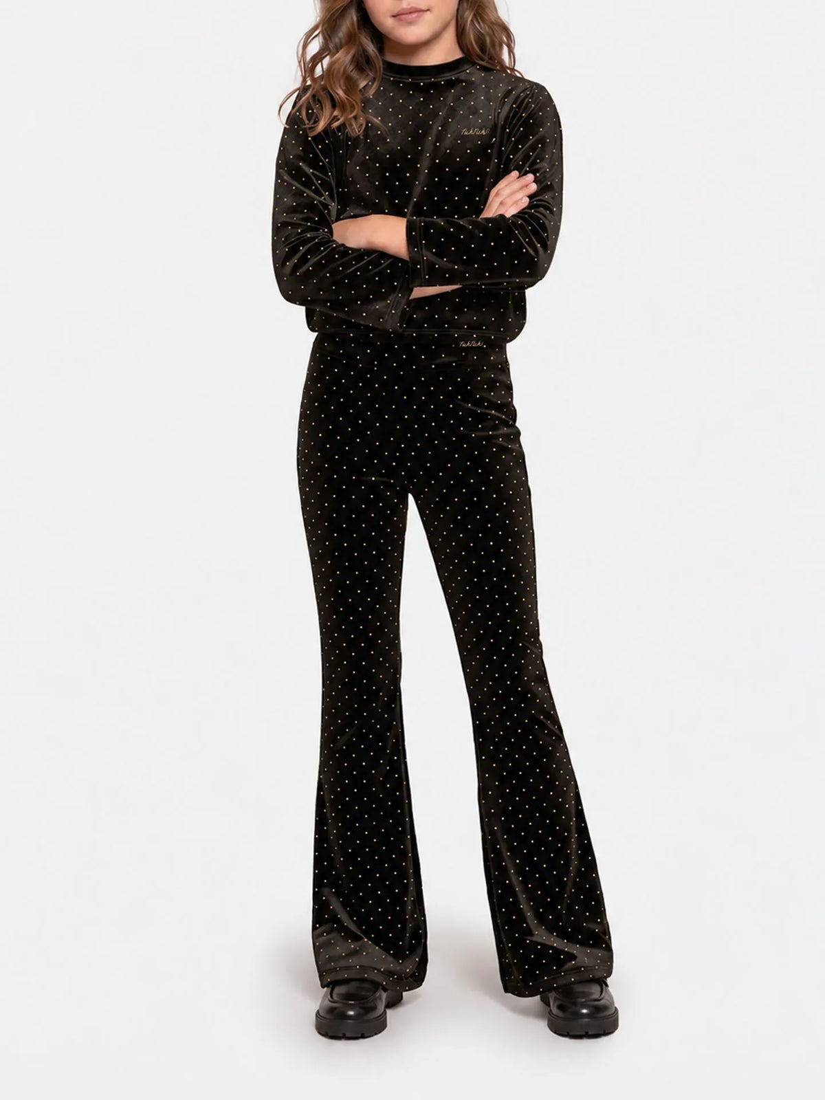 Nik&Nik Nowi Velvet Pants Black