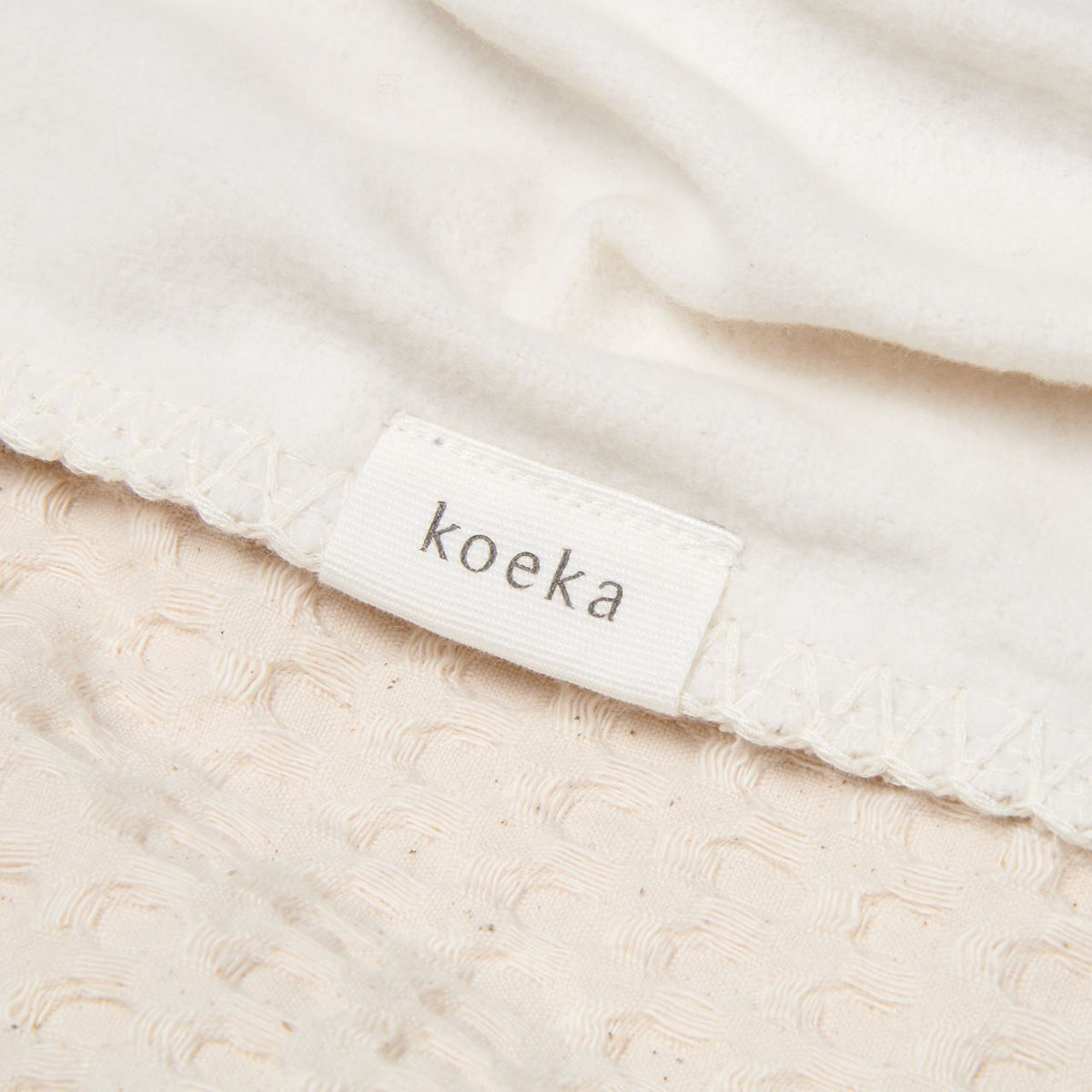 Ledikantdeken cotton fleece wafel Amsterdam