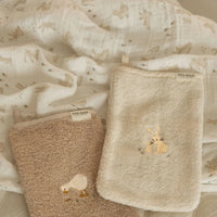 L.dutch Swaddle Baby Bunny White