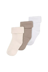 Noppies Unisex Socks 3-pack N469 oatmeal