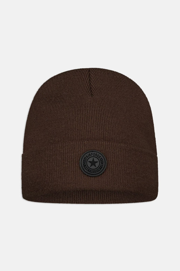 Airforce Bonnet small logo Dark coffee