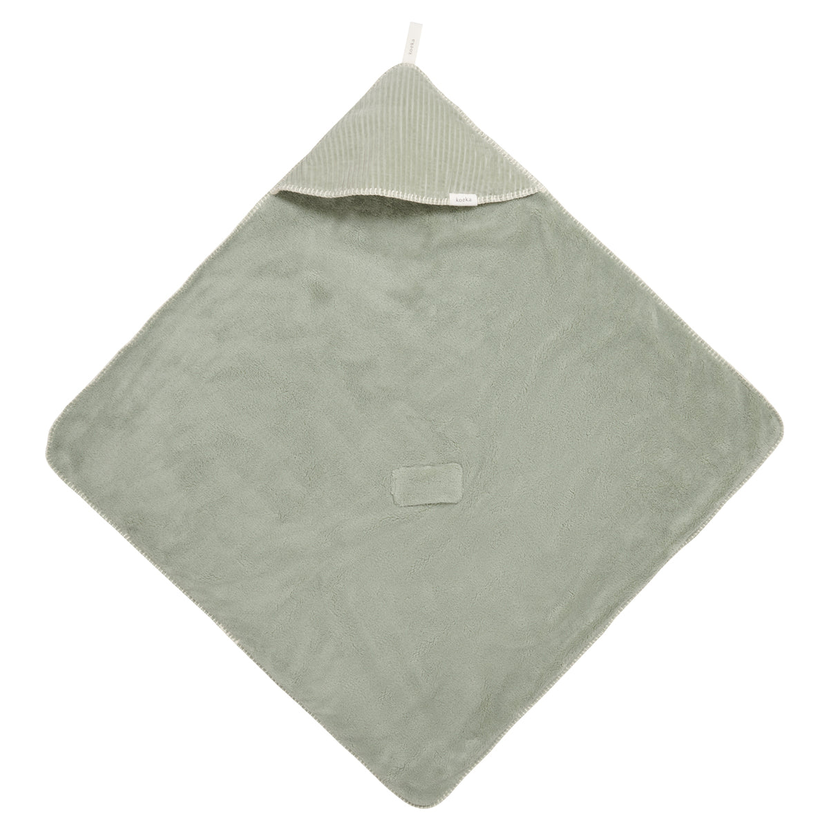Koeka omslagdoek teddy vik Shadow green