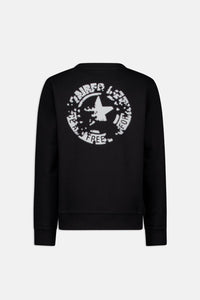 Airforce Faded round sweater True black\paloma grey