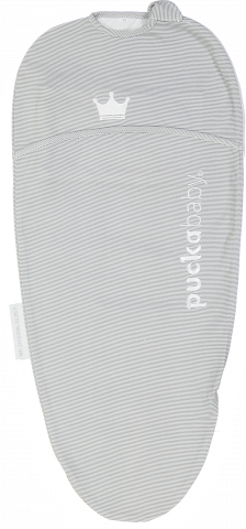 Puckababy piep grey stripe 0-3m