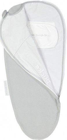 Puckababy piep grey stripe 0-3m