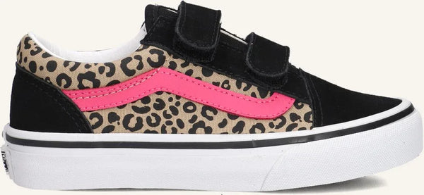 Vans Old Skool V LEOPARD POP Pink velvet/black
