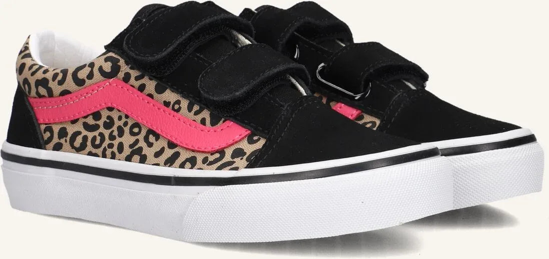 Vans Old Skool V LEOPARD POP Pink velvet/black