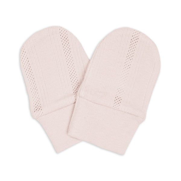 Lodger Mittens Pointelle Powder
