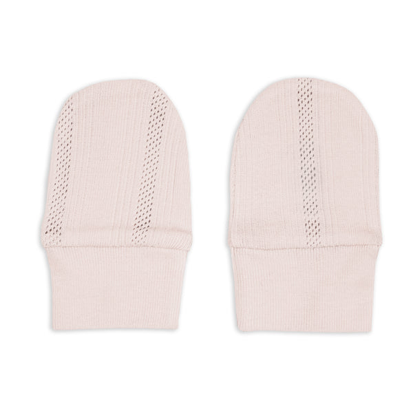 Lodger Mittens Pointelle Powder