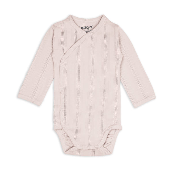 Lodger Romper LS Pointelle Powder
