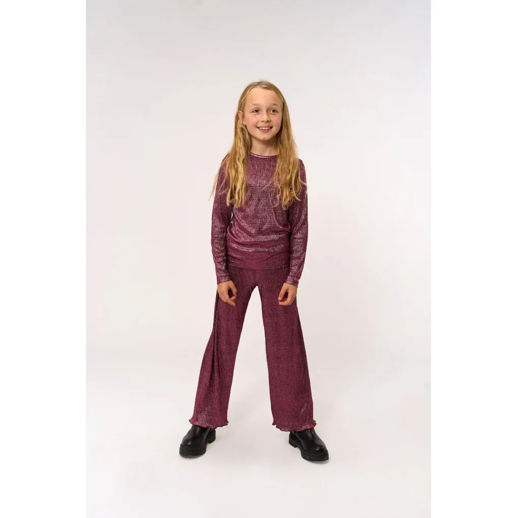 The New TNPrudence Wide Pleat Pants Ibis rose