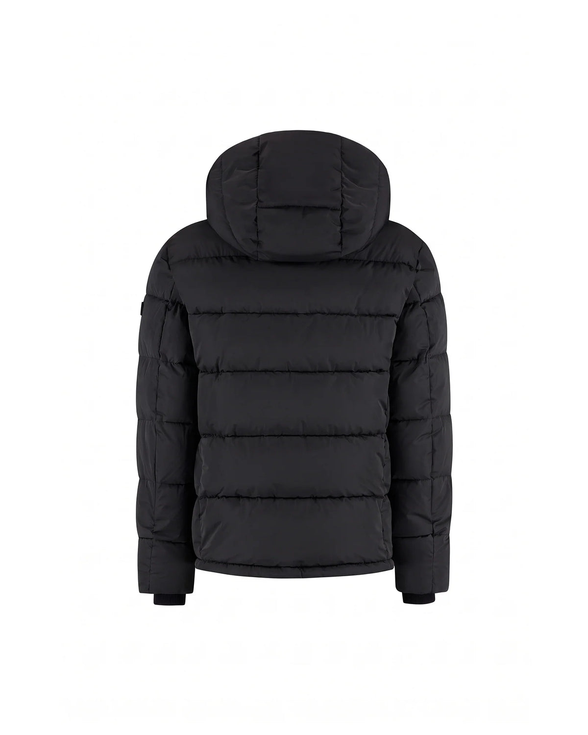 Malelions Hooded Puffer Jacket Black