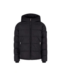 Malelions Hooded Puffer Jacket Black