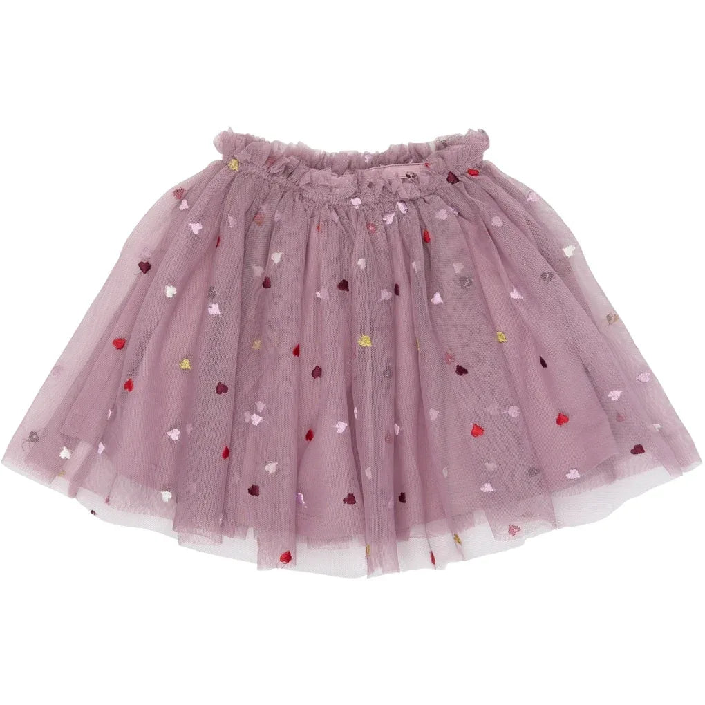 The New Siblings TNSTVadia Mesh Skirt Elderberry emb tn