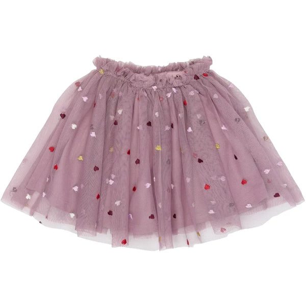 The New Siblings TNSTVadia Mesh Skirt Elderberry emb tn