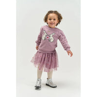 The New Siblings TNSTVadia Mesh Skirt Elderberry emb tn