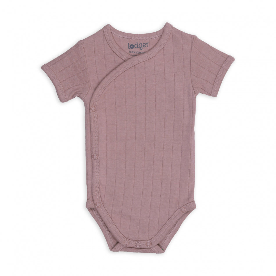 Lodger Romper SS Solid Rose