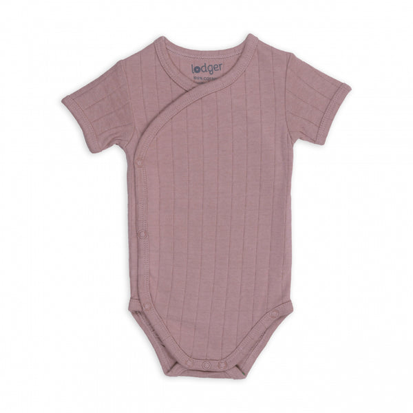 Lodger Romper SS Solid Rose