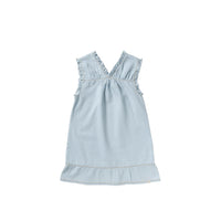 Chambray | Ruffle Dress